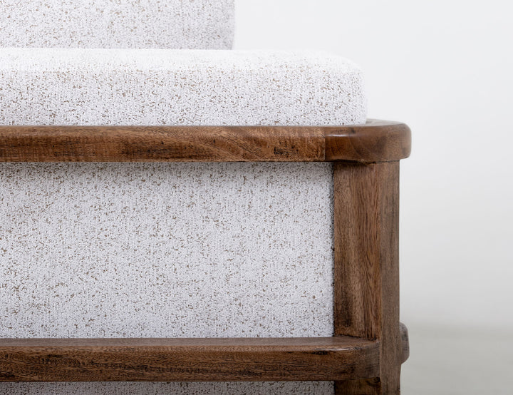 Roots - Sofá - Plata Perla / Marrón Claro