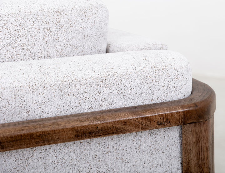 Roots - Armchair - Pearl Silver / Light Brown