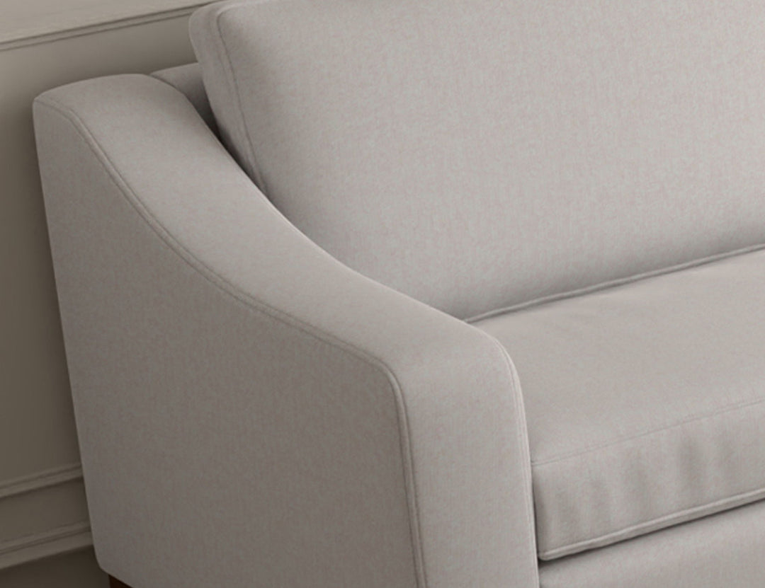 Natural Parota - Loveseat - Mink Withe