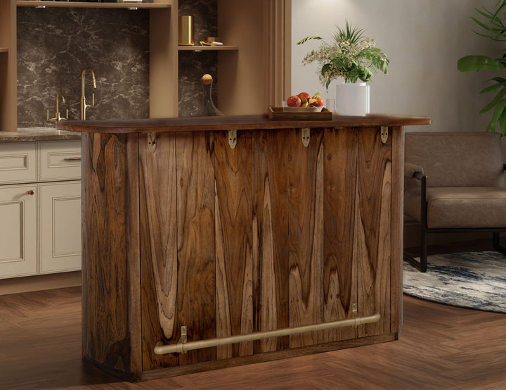 Balam - 1 Drawer & 2 Door Bar - Light Brown