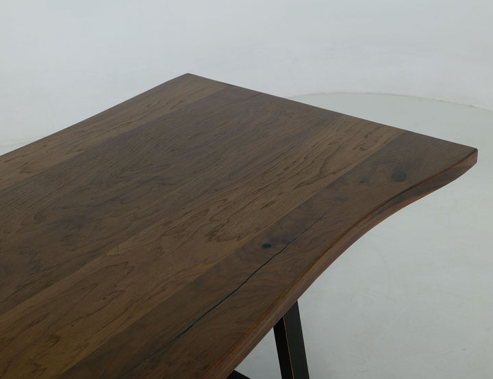 Walnut - Trestle Dining Table - Walnut Brown