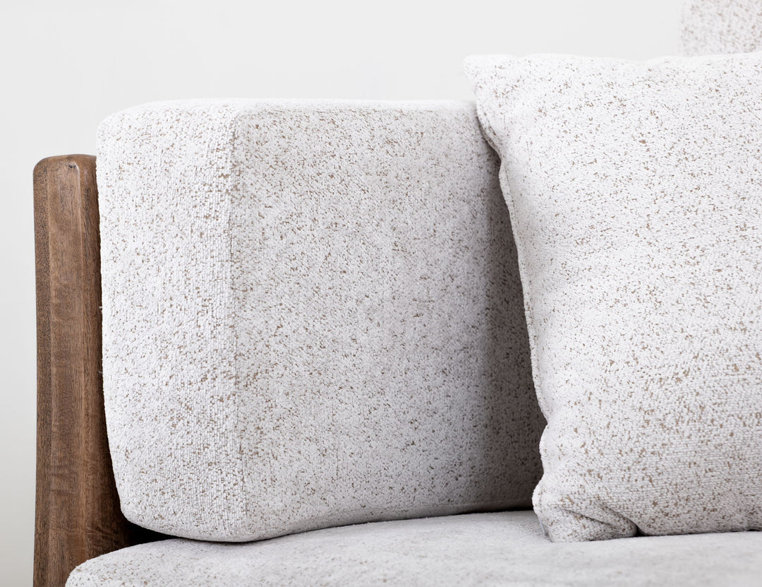 Roots - Sofá - Plata Perla / Marrón Claro