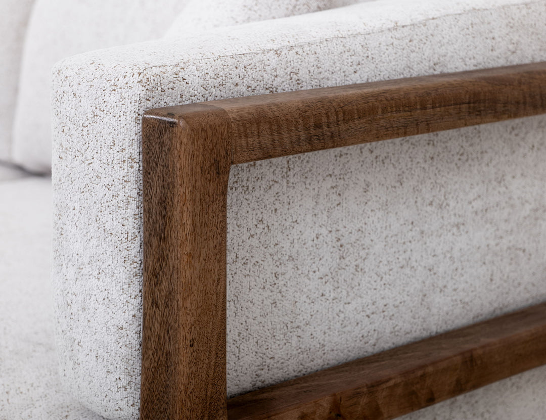 Roots - Sofá - Plata Perla / Marrón Claro