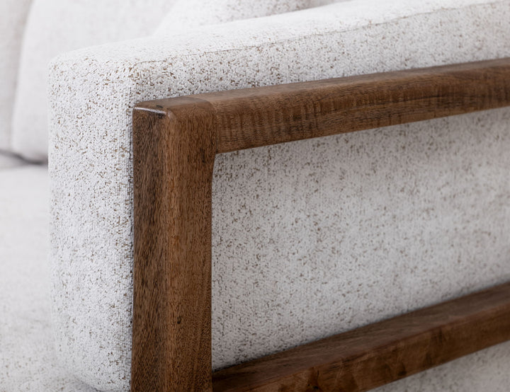 Roots - Sofá - Plata Perla / Marrón Claro