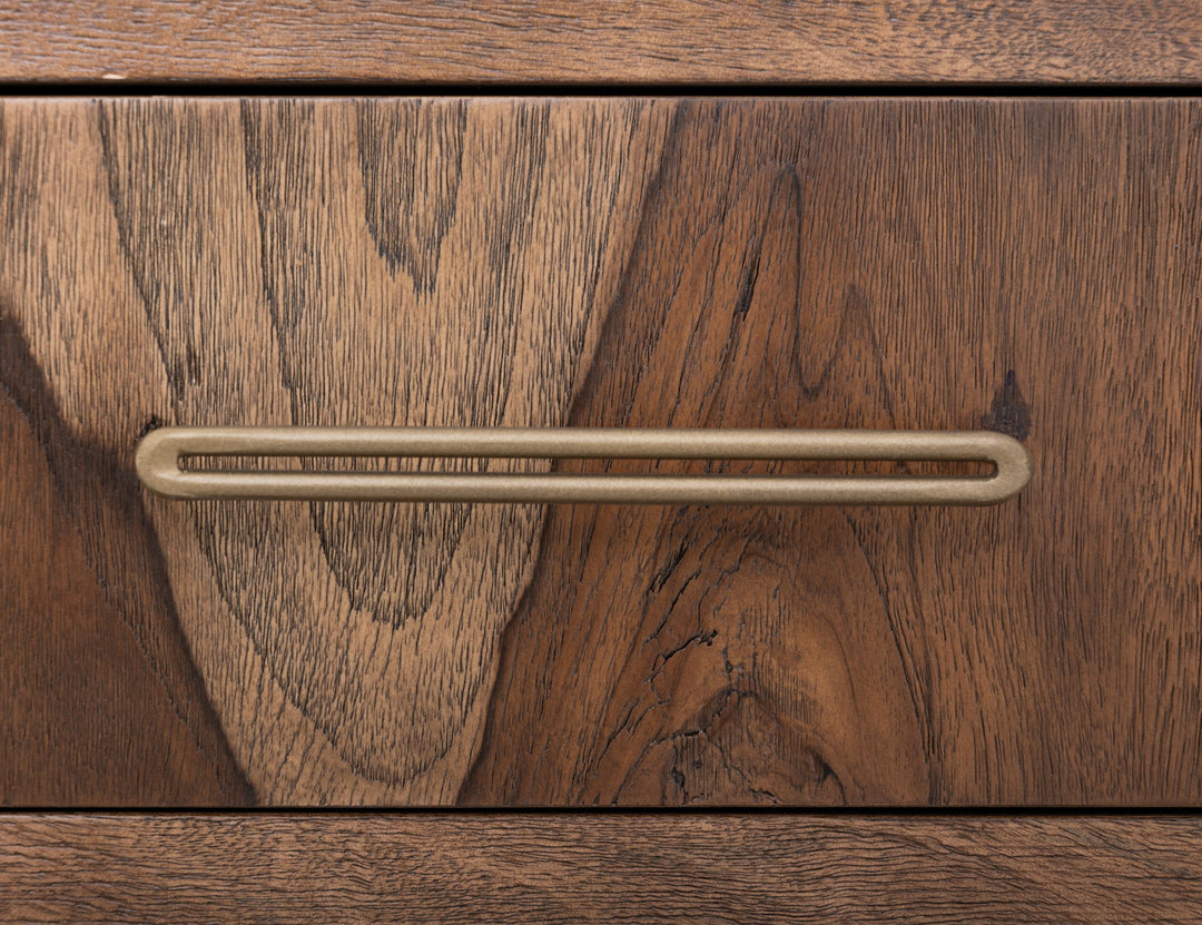 Praga - 4-Drawer Chest - Almond / Barrel Brown