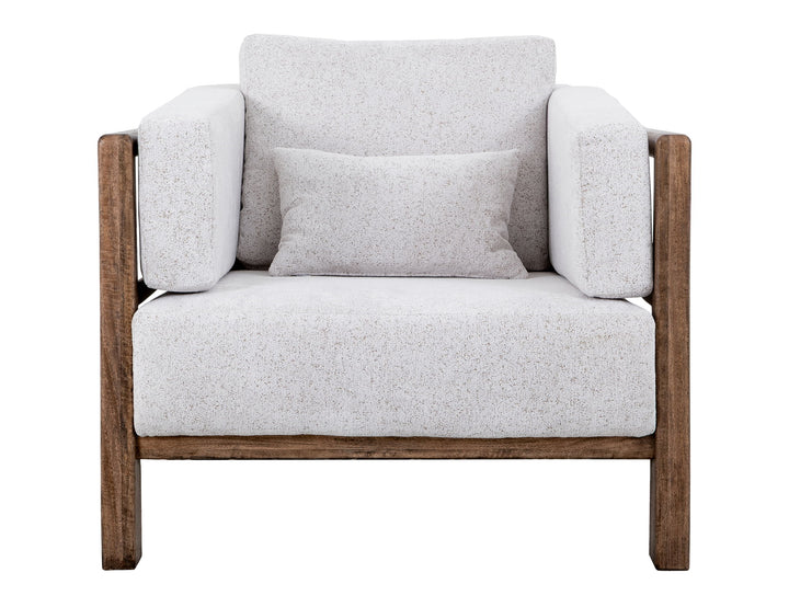 Roots - Armchair - Pearl Silver / Light Brown