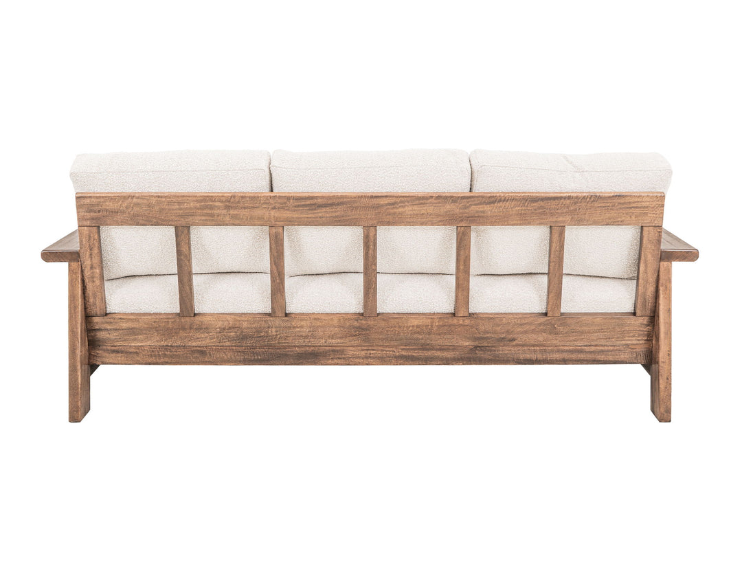 Duna - Canapé - Blanc / Marron clair