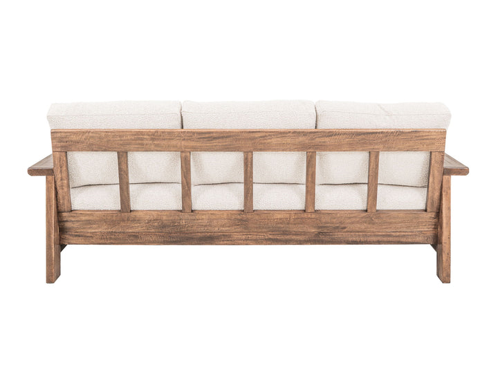 Duna - Canapé - Blanc / Marron clair