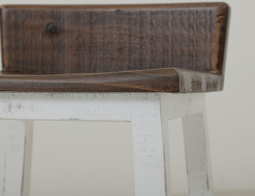 Pueblo - Wooden Seat & Base Stool (Set of 2)