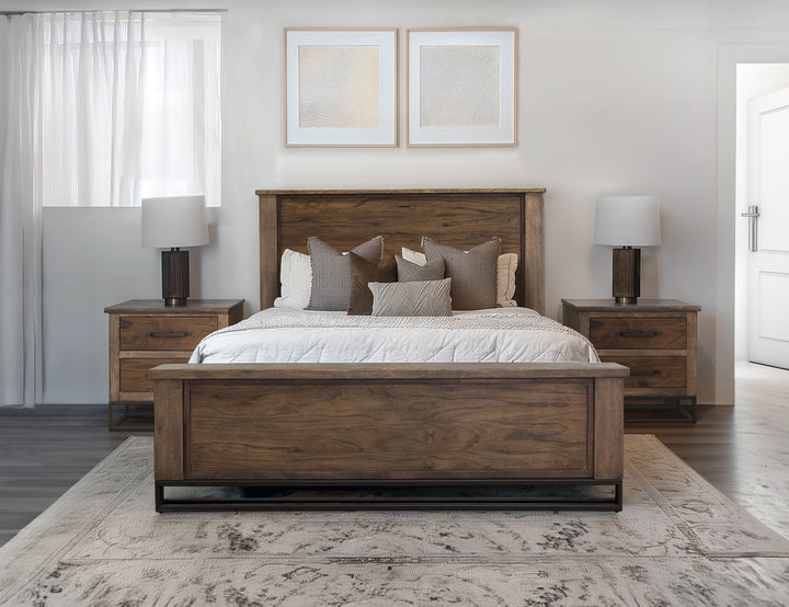 Natural Teca - Nightstand - Brown