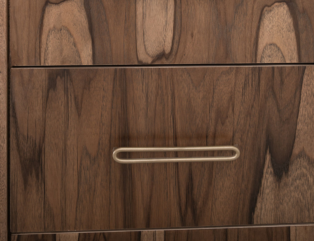 Balam - Gentleman Chest With 5 Drawer & 2 Door - Light Brown