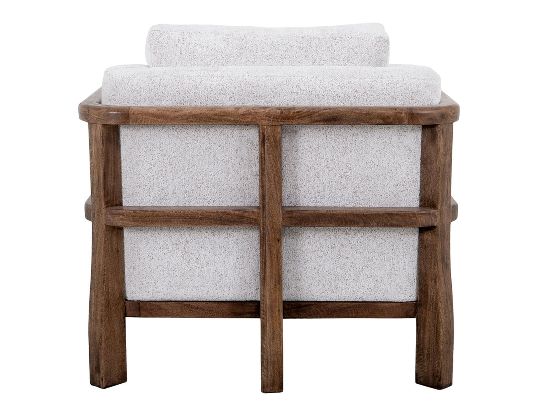 Roots - Armchair - Pearl Silver / Light Brown