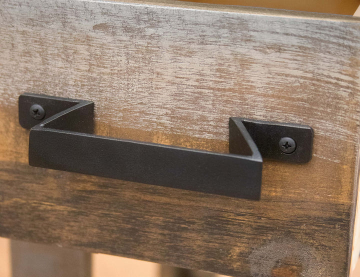 Table d'appoint Loft - Bicolore gris/marron