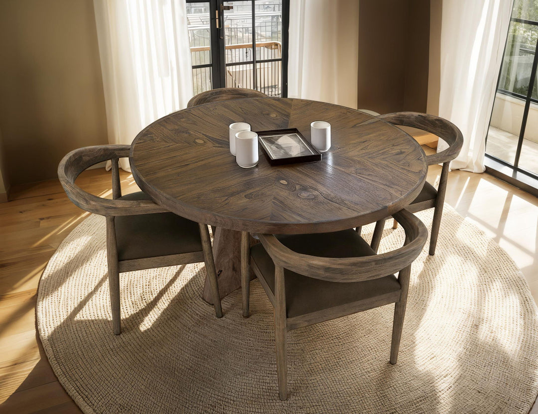 Silla de Teca Natural - Marrón Cacahuete