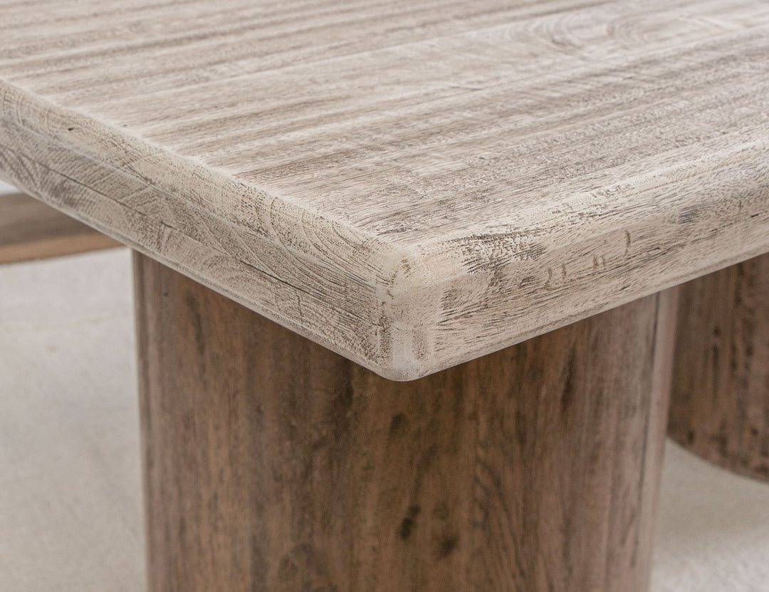 Sahara - Table basse - Crème claire / Caramel brun