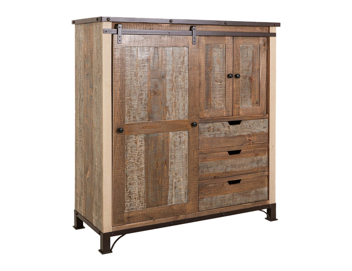 Antique - Сhest With 3 Drawers - Multicolor