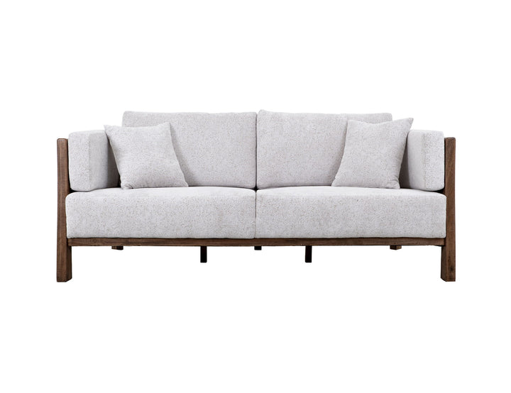 Roots - Loveseat - Pearl Silver / Light Brown