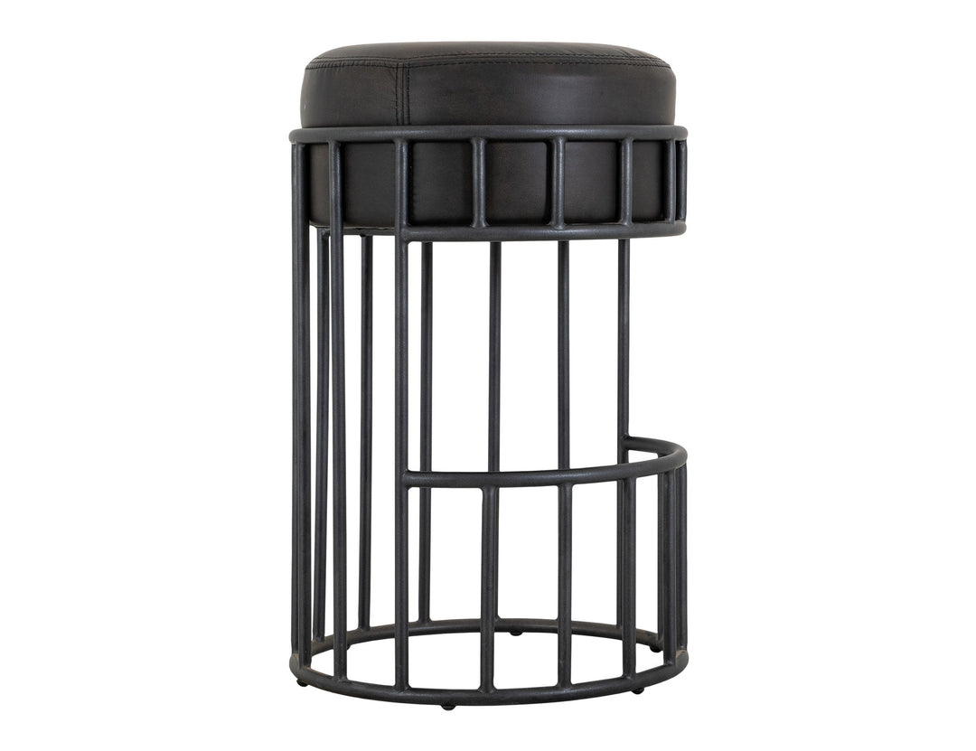 Merlín - Taburete de bar tapizado de 76 cm - Regaliz