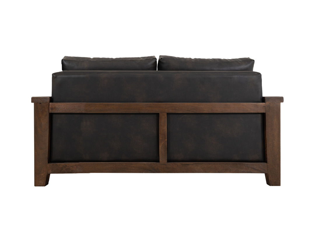Walnut - Loveseat - Licorice Black