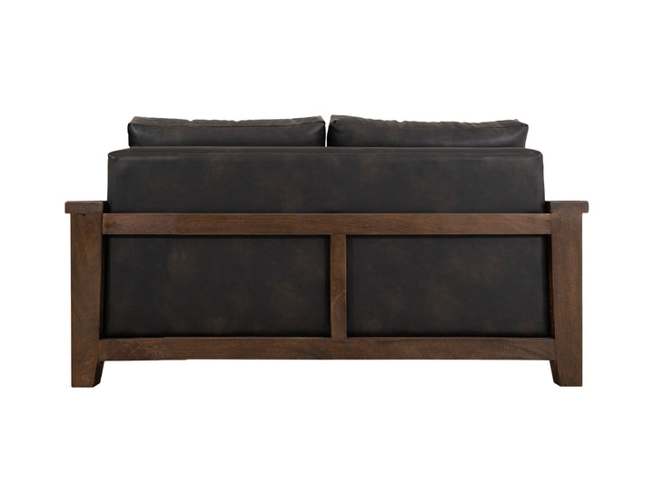 Walnut - Loveseat - Licorice Black