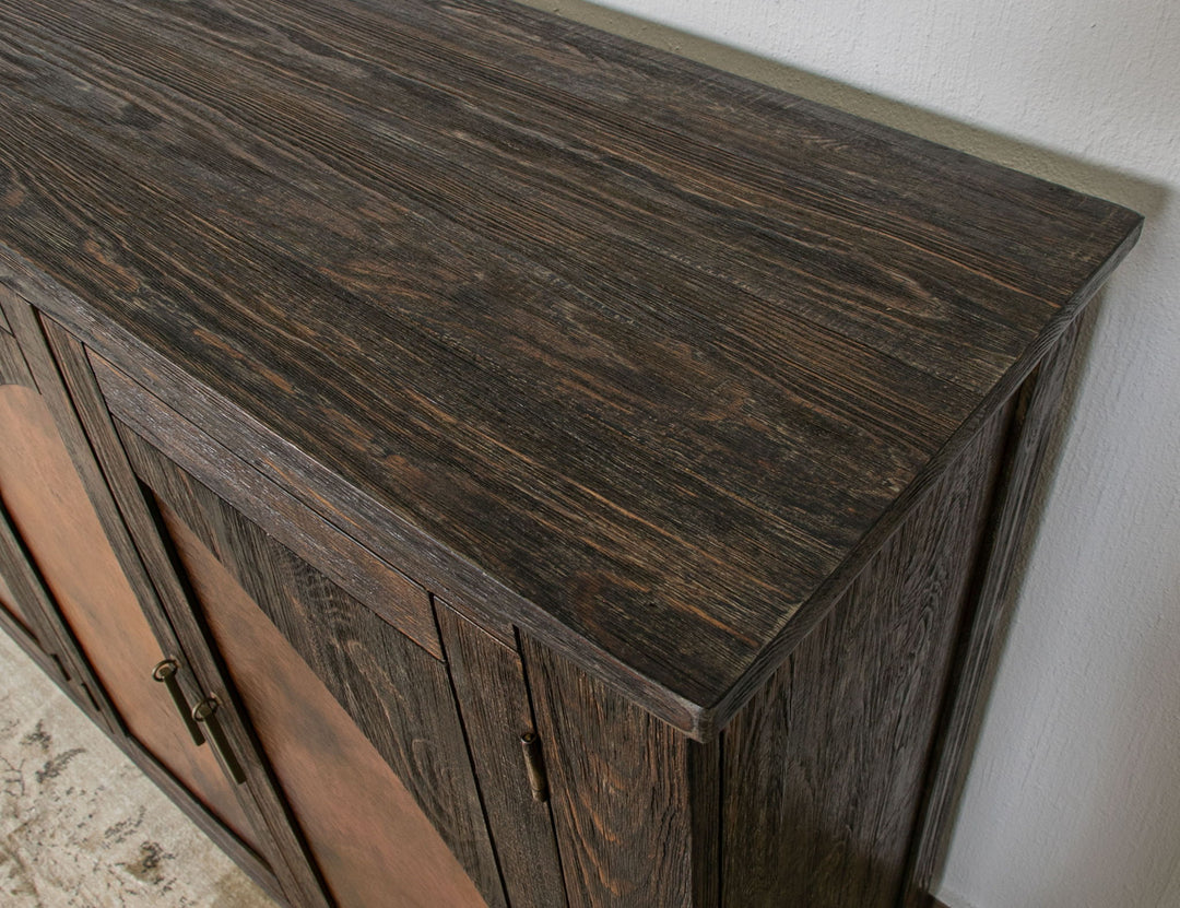 Blackburn - Console 4 portes - Brun carbonisé