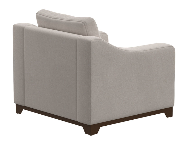 Natural Parota - Armchair - Mink Withe