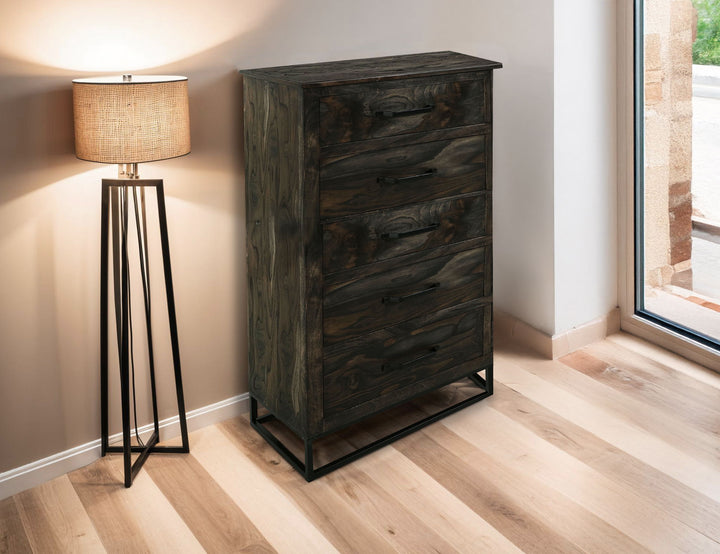 Teak - Chest - Oil Black