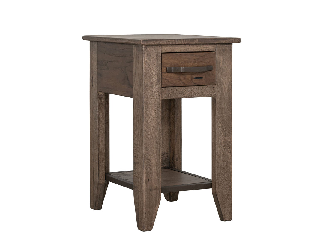 Table d'appoint en teca naturel - Marron