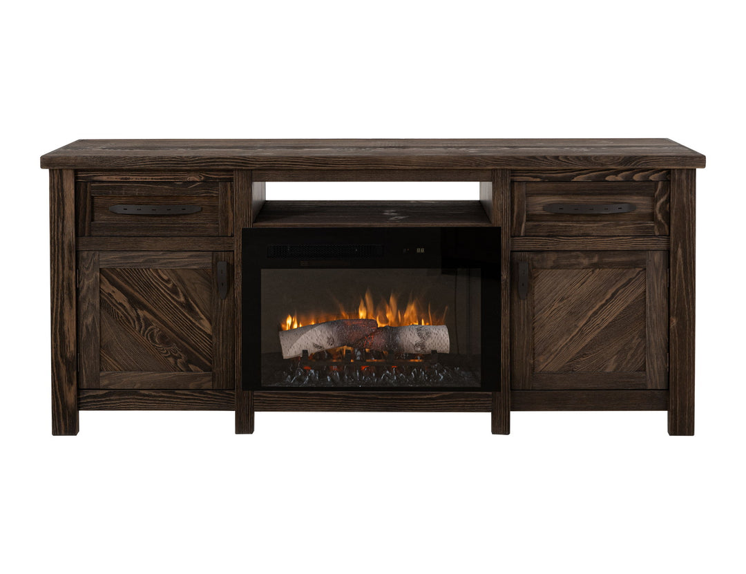 Dutton - TV Stand For Electric Fireplace - Rookwood Brown