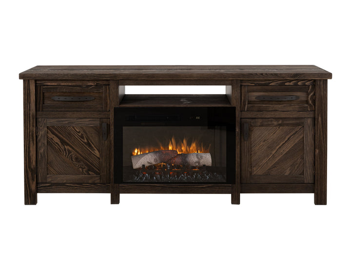 Dutton - TV Stand For Electric Fireplace - Rookwood Brown