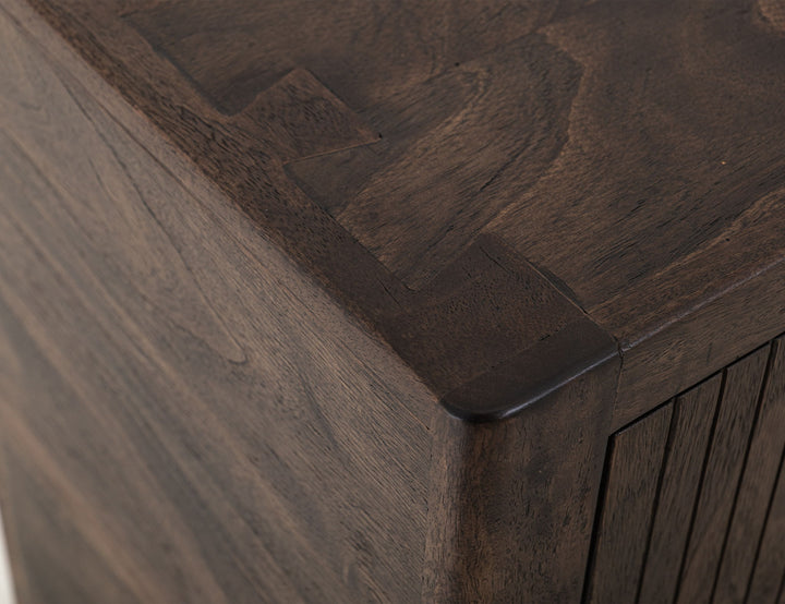 Atenas - Console With 4 Drawer And 2 Doors - Dark Brown