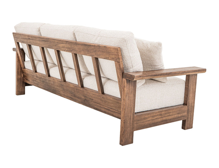 Duna - Canapé - Blanc / Marron clair