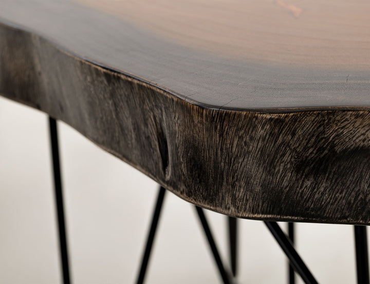 Parota - Mesa de sofá - Marrón oscuro