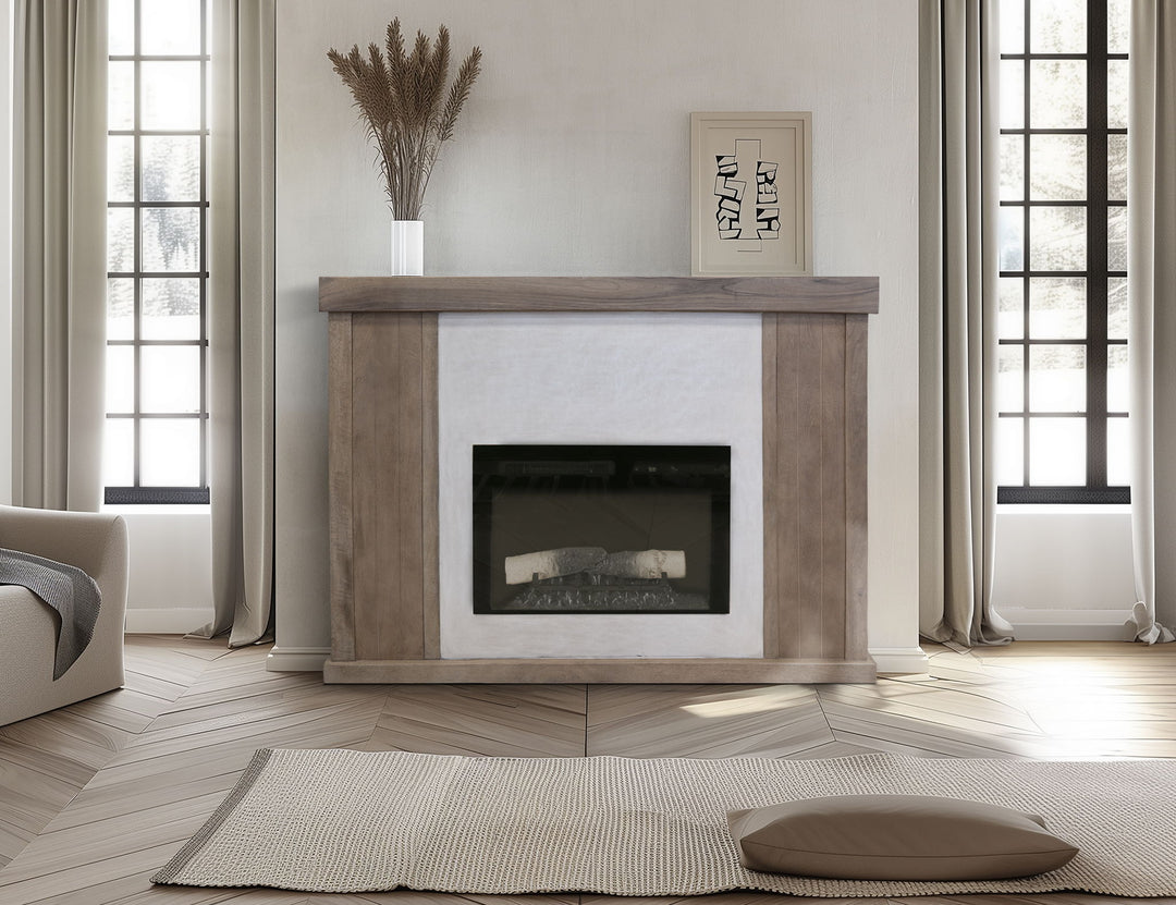 Parota - Electric Fireplace - Dark Brown