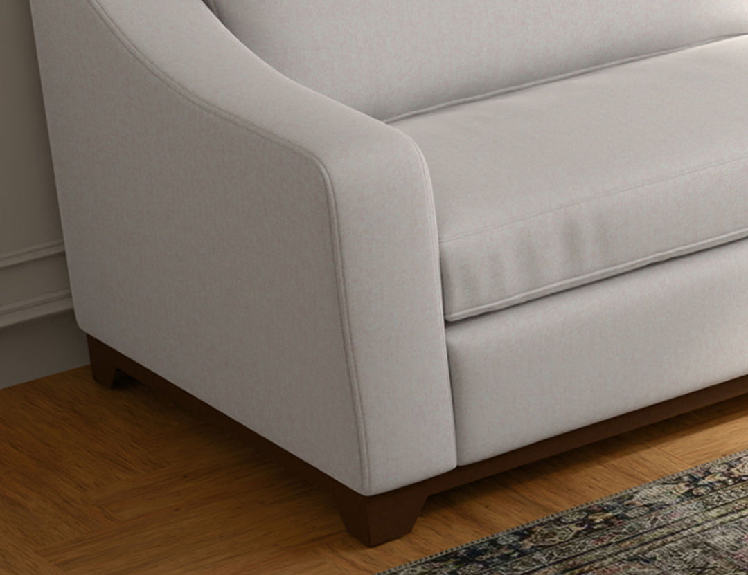 Natural Parota - Loveseat - Mink Withe