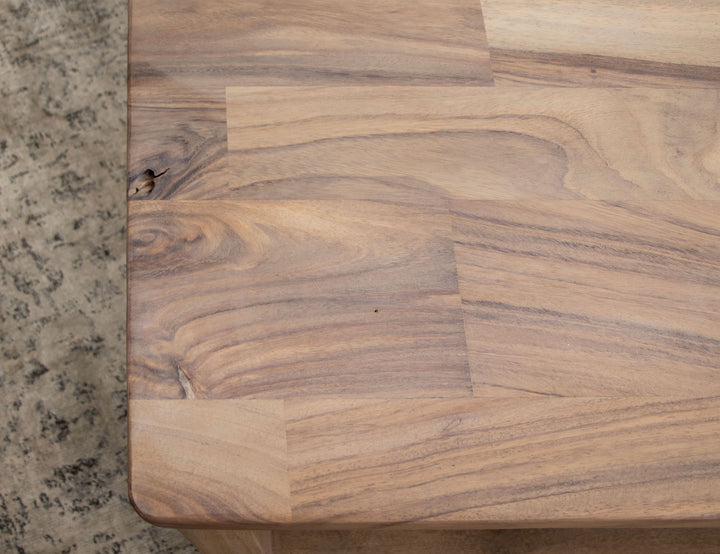 Parota Natural - Mesa de Cóctel - Marrón Capuchino