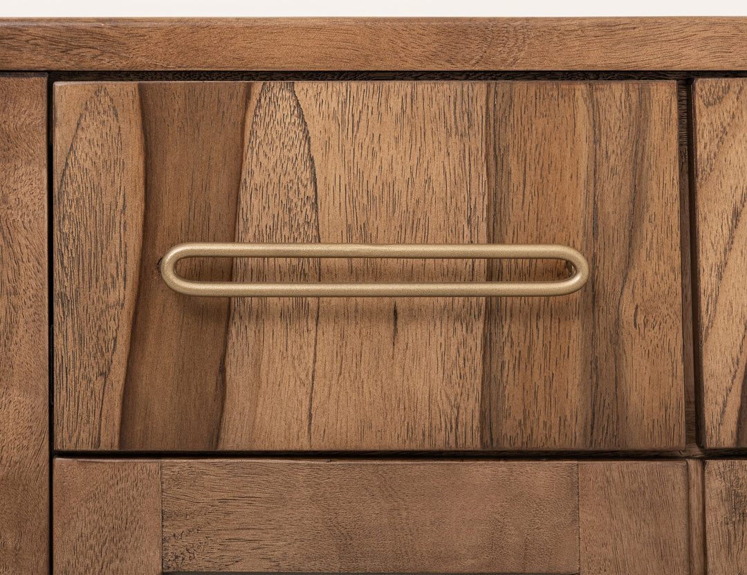 Balam - Server With 2 Drawer & 2 Glass Door - Light Brown