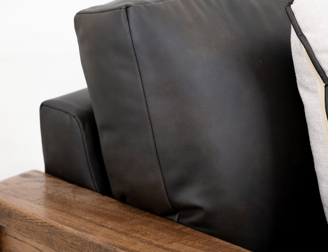 Ancora - Loveseat - Dark Gray / Light Brown