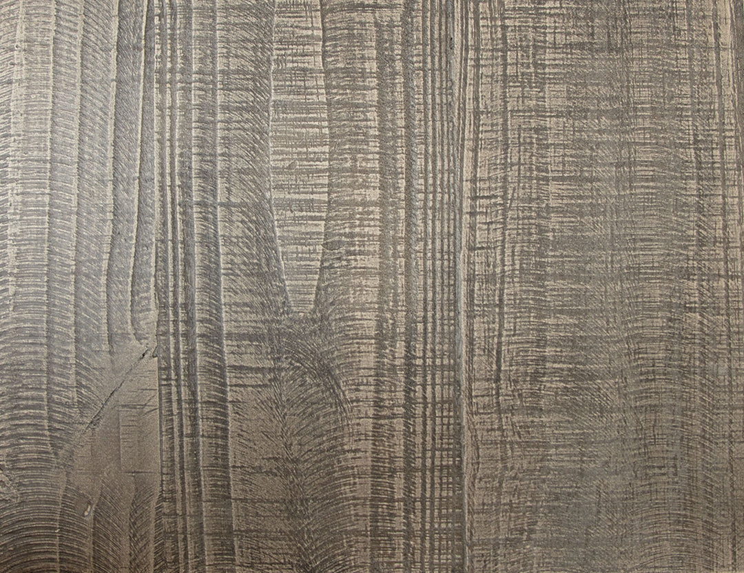 Mesa auxiliar Stone con 1 cajón y estante - Marfil antiguo/Gris desgastado