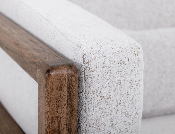 Roots - Armchair - Pearl Silver / Light Brown