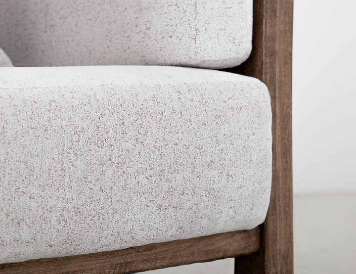 Roots - Armchair - Pearl Silver / Light Brown