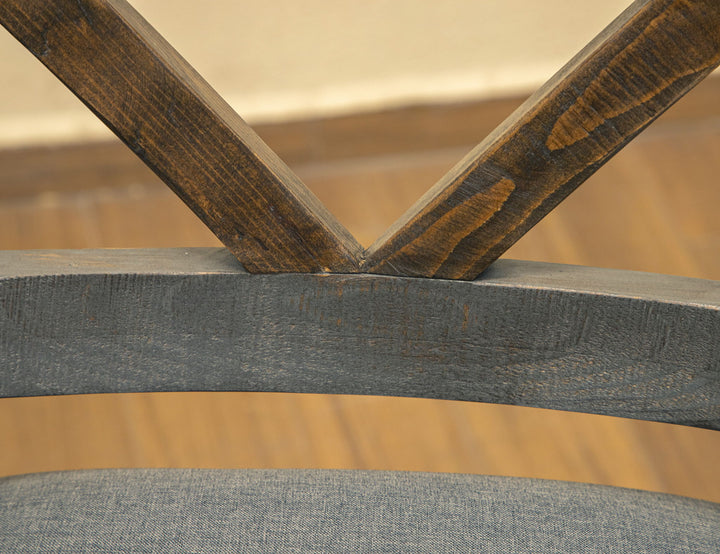 Loft - 24” Barstool (Set of 2) - Two Tone Gray / Brown