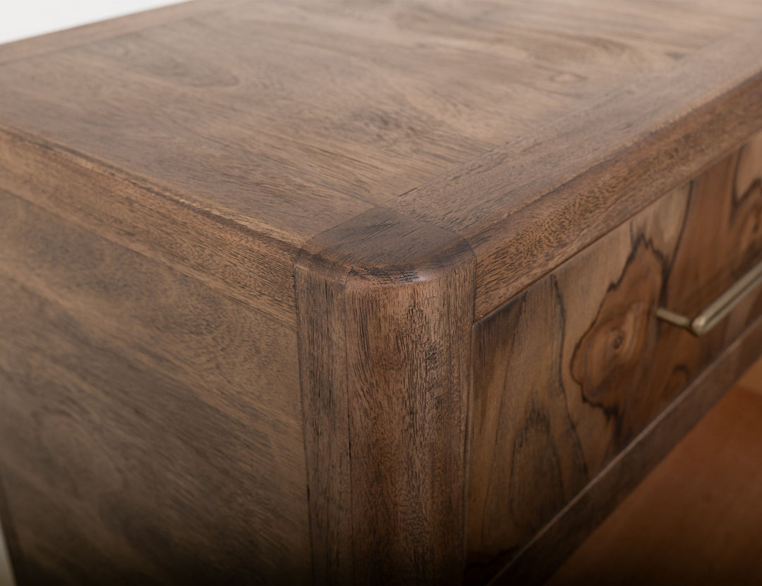 Commode Praga à 6 tiroirs - Amande / Brun tonneau