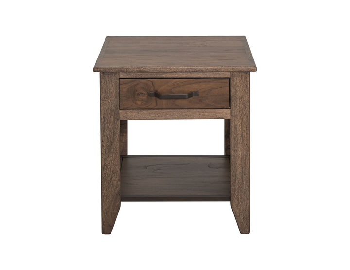 Table d'appoint en teca naturel - Marron