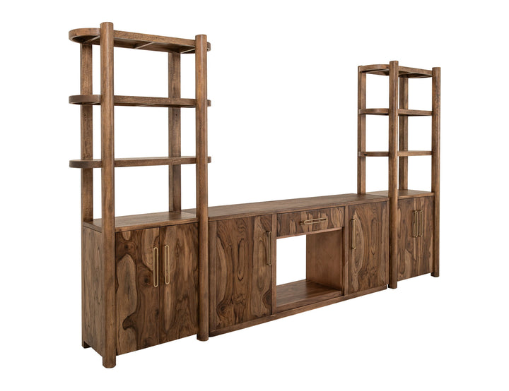 Balam - TV Stand With 1 Drawer & 2 Door - Light Brown