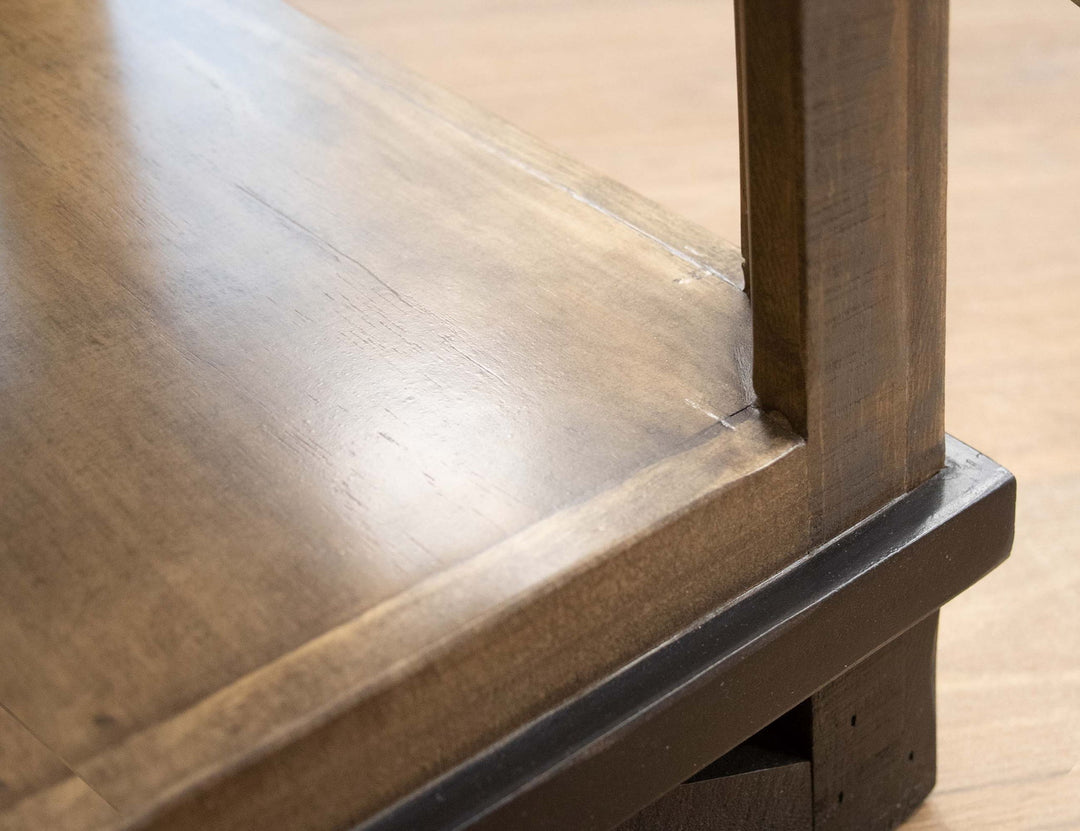 Table d'appoint Loft - Bicolore gris/marron