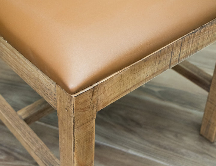 Tulum - Chaise (Lot de 2) - Brun doré