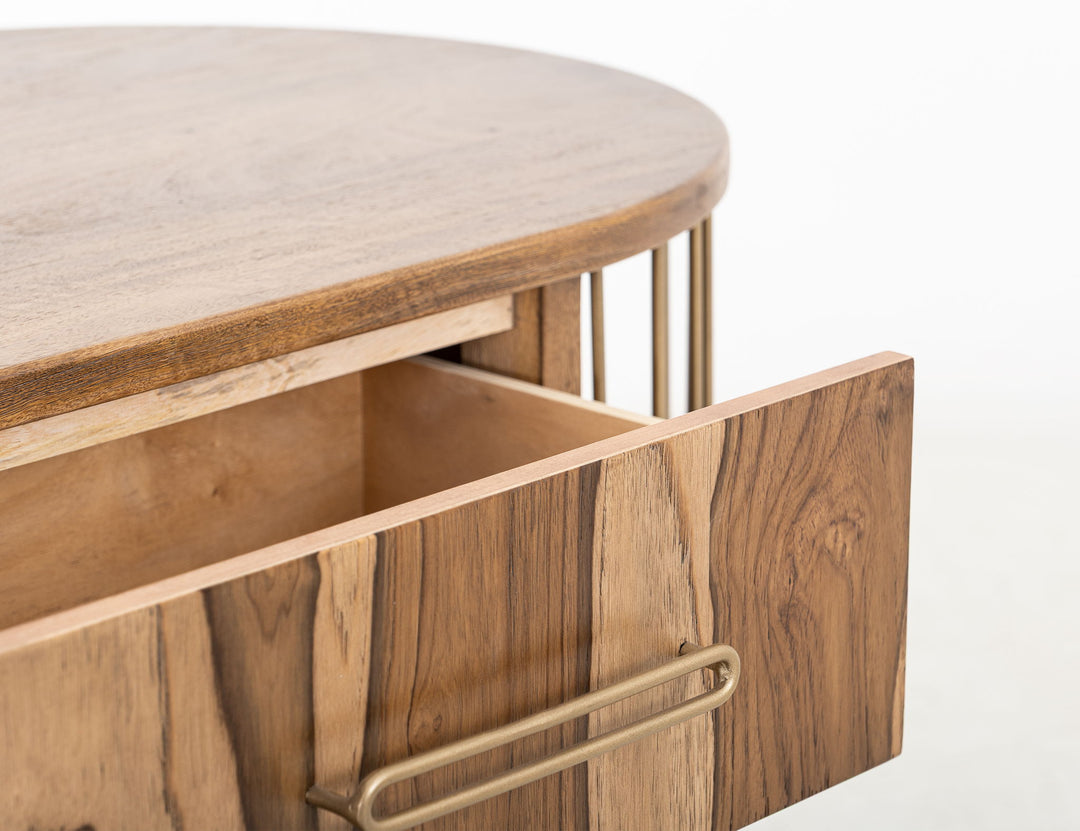 Balam - Kitchen Island With 2 Drawer & 4 Door - Light Brown