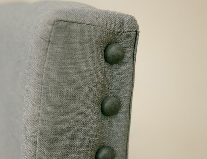 Loft - Silla tapizada (juego de 2) - Bicolor gris/marrón