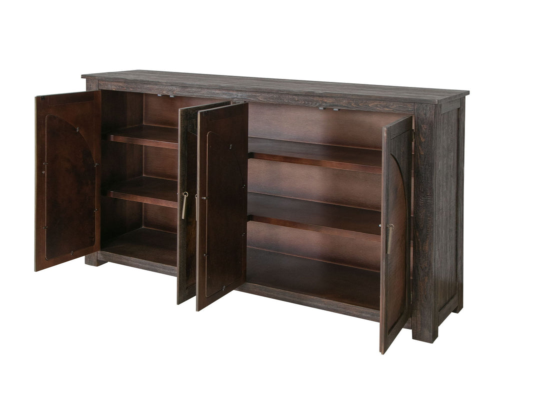 Blackburn - Console 4 portes - Brun carbonisé